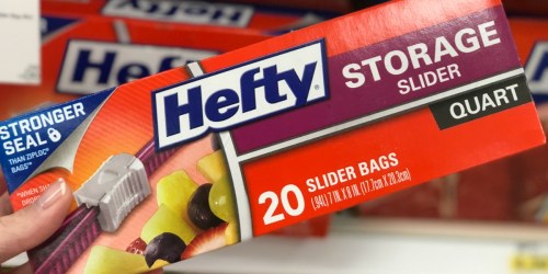 Hefty Slider Bags 20-Count Packs Only 99¢ at Target + More