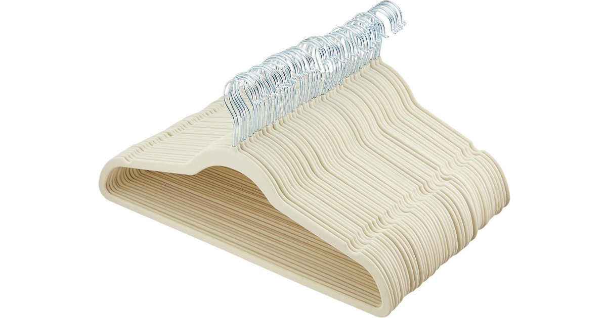 Amazon Prime Velvet Suit Hangers 50Pack Only 12.98 (Regularly 24