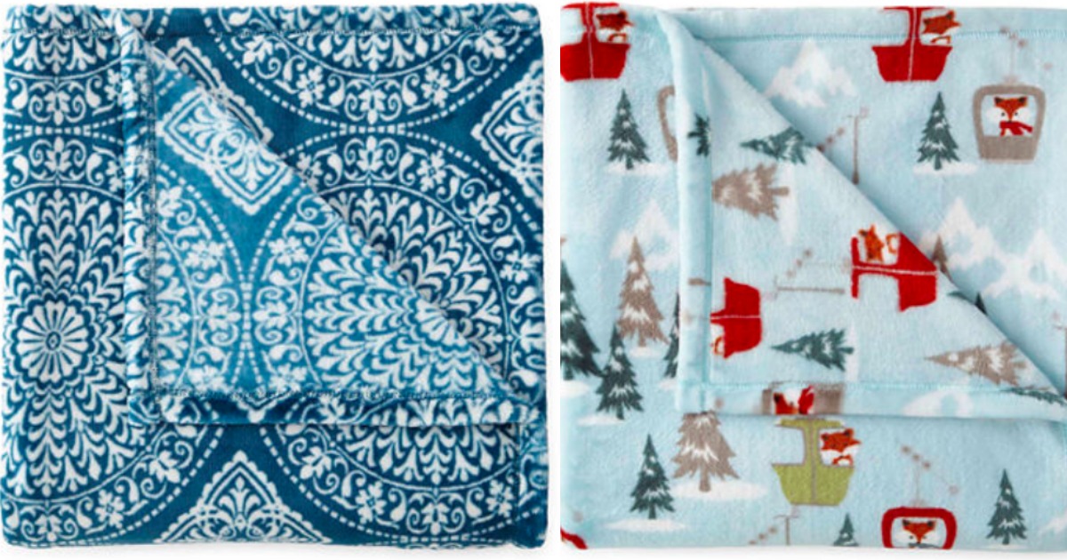 JCPenney Home Velvet Plush Throws Only 9.74 (Regularly 27)