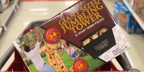 Target: 50% Off Giant Sized Jumbling Tower Game