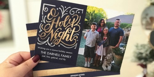 Amazon Prints: 25 Custom Holiday Cards w/ Envelopes As Low As $7.50 Shipped