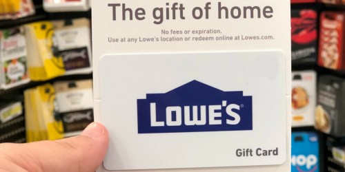 $100 Lowe’s eGift Card Only $90