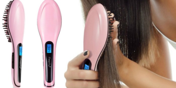 Amazon: Magicfly Hair Straightening Brush Only $14.59