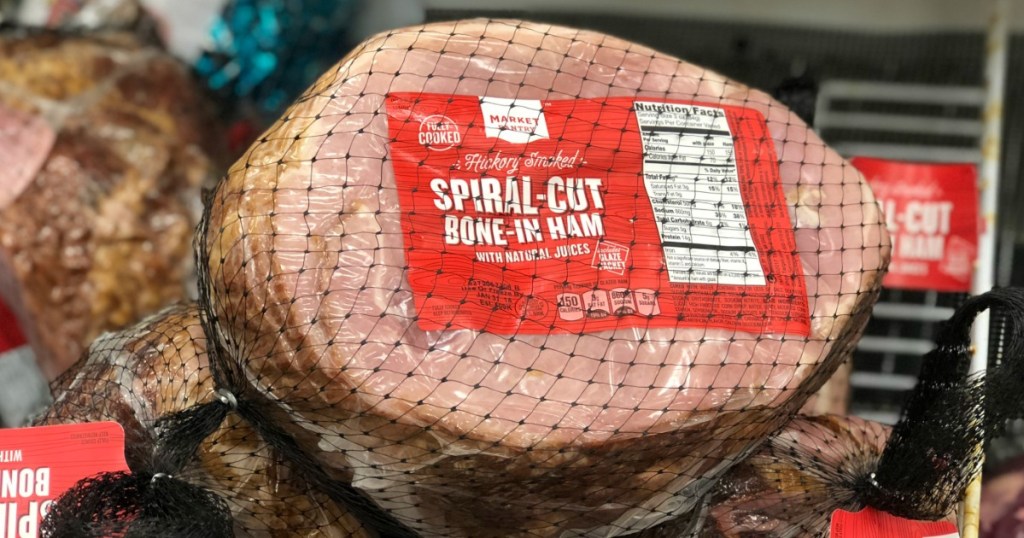 Target Ham Almost 50% Off Market Pantry Hickory Smoked Spiral Cut Ham at Target