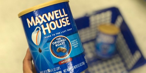 Maxwell House Ground Coffee Canisters Only $1.25 Each After Cash Back at Walgreens