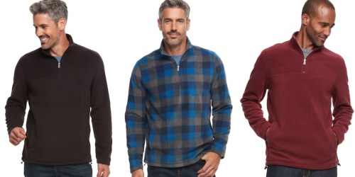 Kohl’s.com: Men’s Croft & Barrow Fleece Pullovers Only $12.74 (Regularly $36) & More