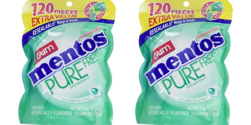 Mentos Sugar-Free Gum 120-Piece Bag Only $2.98