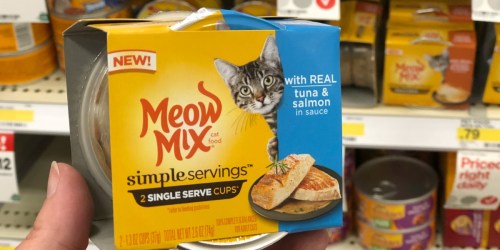 New Meow Mix Simple Servings Coupons = 2-Packs Under 30¢ at Target & Walmart