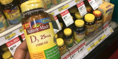 Target: TWO Nature Made Vitamin D 100-Count Bottles ONLY $2.85 After Cash Back