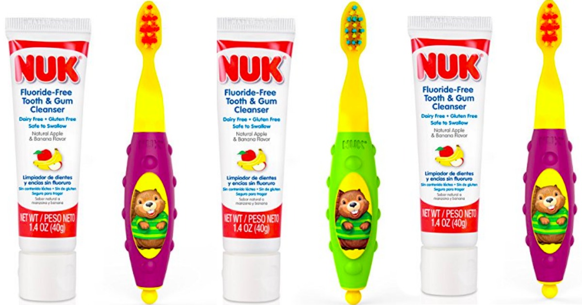 Amazon NUK Toddler Tooth & Gum Cleanser AND Toothbrush Just 3