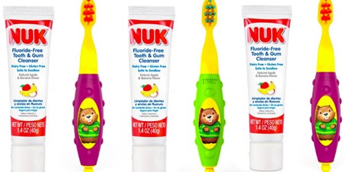 Amazon: NUK Toddler Tooth & Gum Cleanser AND Toothbrush Just $3