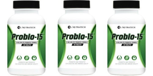 Amazon: Nutratech Probiotics 60-Count ONLY $3.90 (Regularly $20)