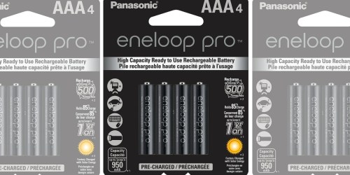 Amazon: Panasonic Eneloop AAA Rechargeable Batteries 4-Pack Only $11.37