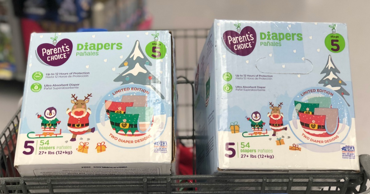walmart christmas diapers on sale
