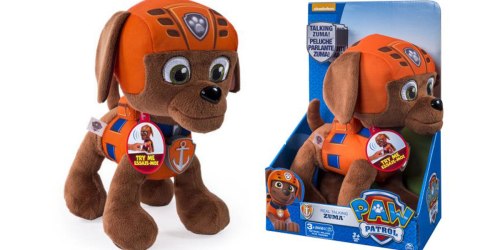 Walmart.com: Paw Patrol Talking 8″ Plush Zuma $7.99 (Regularly $24.99)