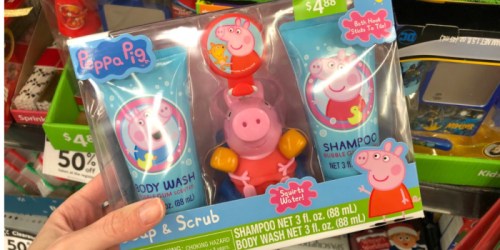 50% Off Kids Bath Sets at Walmart In-Store & Online (Peppa Pig, Paw Patrol, Shopkins & More)