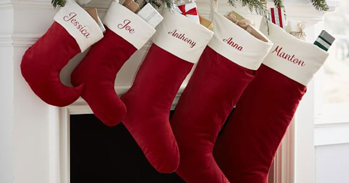 60% Off Pottery Barn Velvet Stockings + Free Shipping = Mini Size