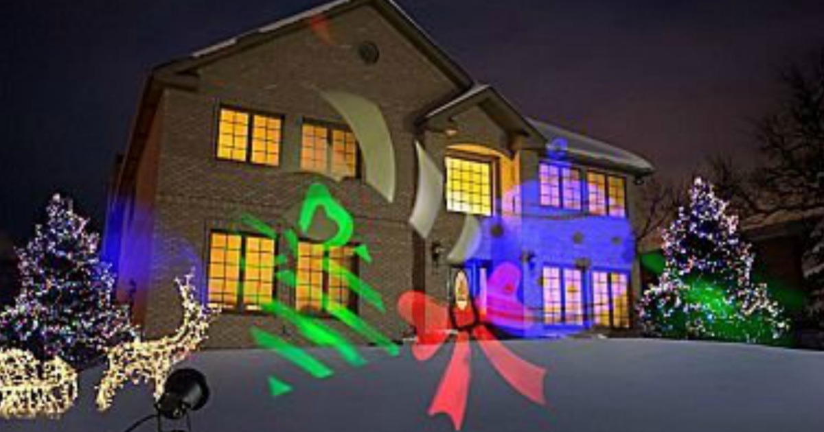 best led projector christmas lights