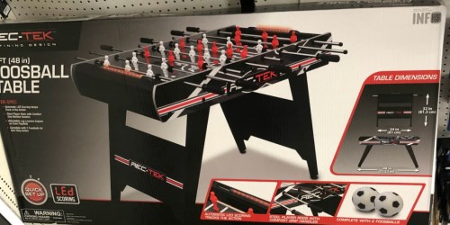 Rec-Tek 48″ Foosball Game Only $35.99 at Target (Regularly $80) – Just Use Your Phone