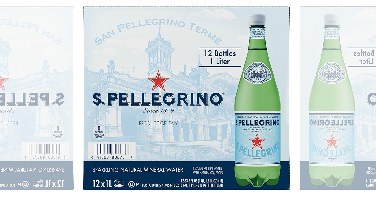 Amazon: S. Pellegrino Sparkling Water 1L Bottles 12-Pack ...