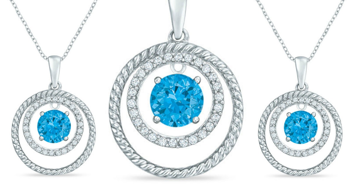 Zales blue topaz deals necklace 19.99