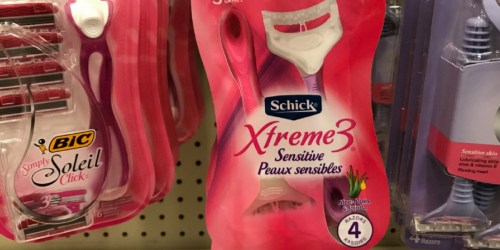 Walmart: TWO Schick Xtreme 3 Disposable Razor 4 Packs Only $1.64 After Cash Back (Just 82¢ Each)