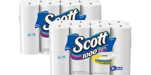 Amazon: 96 Scott 1000 Sheets Bath Tissue BIG Rolls Only $43 Shipped (45¢ Per Roll)