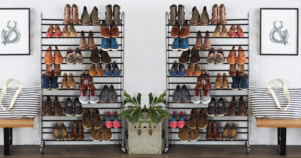 Amazon Basics 50Pair Shoe Rack Only 24.98 (Regularly 40) & More