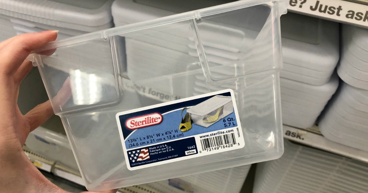 sterilite shoe box containers