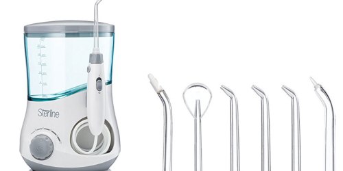 Amazon: Sterline Water Flosser Just $28.69 Shipped (Comes w/ 6 Interchangeable Nozzles)