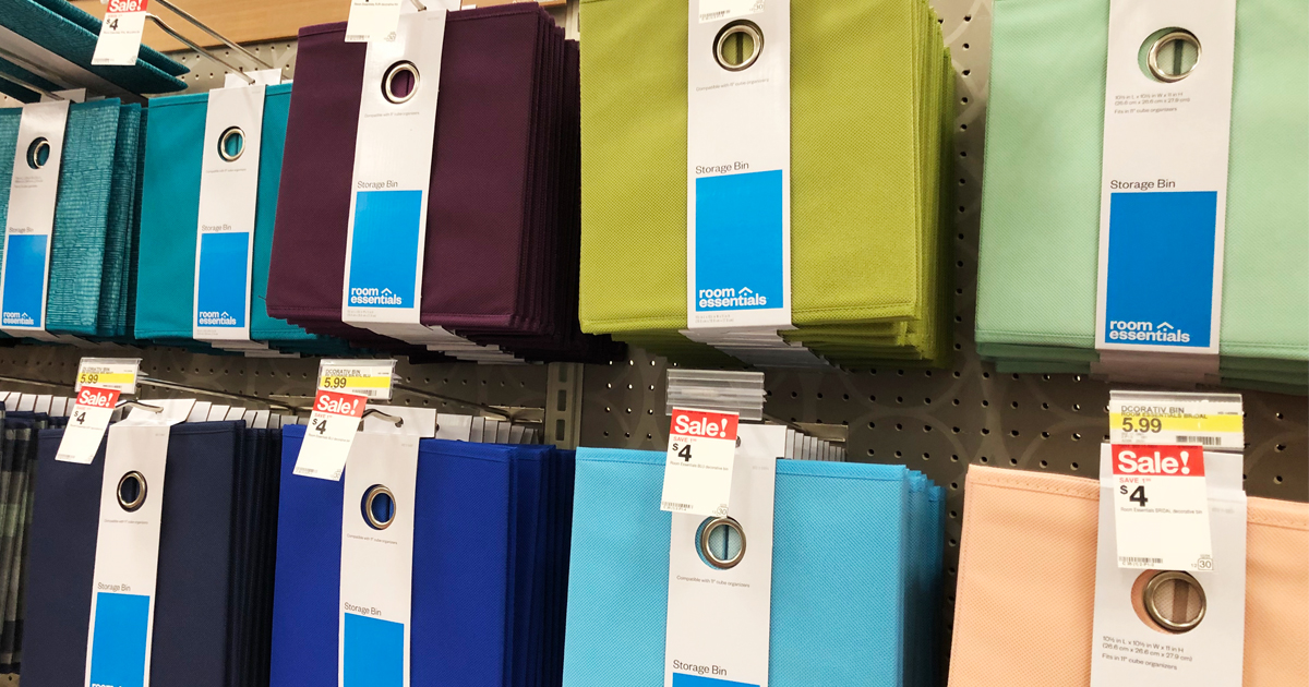 Room Essentials Fabric Storage Bins Only $3.60 at Target & More • Hip2Save