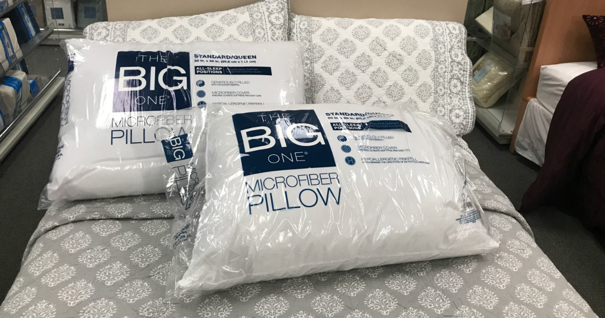 Kohl's The Big One Microfiber Pillows ONLY $2.71 (Regularly $12)