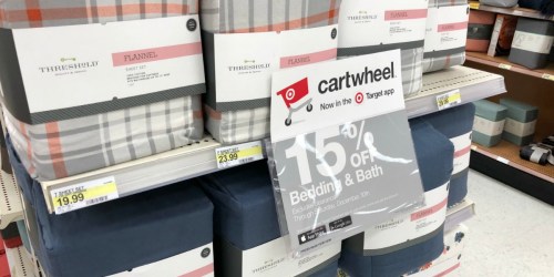 Target Bedding & Bath Sale (Online & In-Store) = Flannel Sheet Sets as Low as $11.89 + More