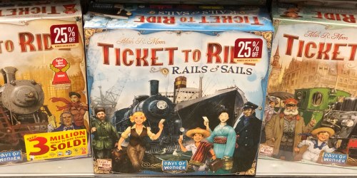 25% Off One Item at Barnes & Noble = Ticket To Ride Rails & Sails Game $44.97 Shipped (Reg. $80)