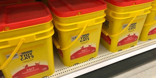 Target: 50% Off Tidy Cats Litter 35-Pound Pails After Gift Card (When You Buy 3)