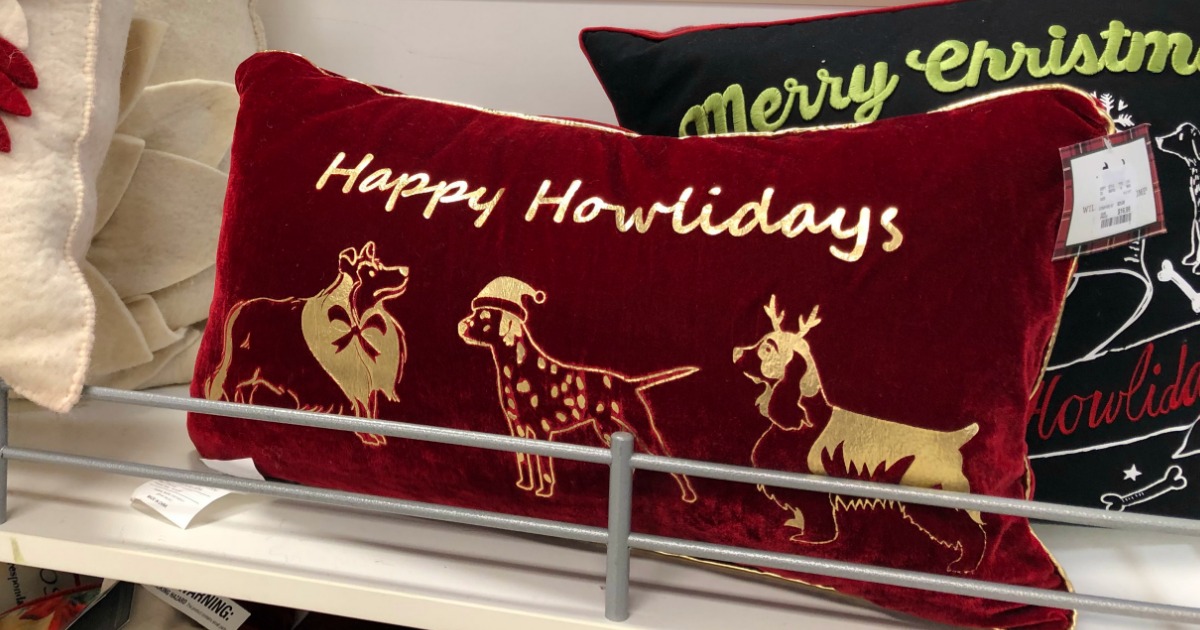 Christmas Pillow Crazy & Shopping at T.J. Maxx Online! – Between Naps on  the Porch
