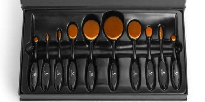 Amazon: 10-Piece USpicy Professional Oval Makeup Brush Set Just $13.99 (Great Reviews)
