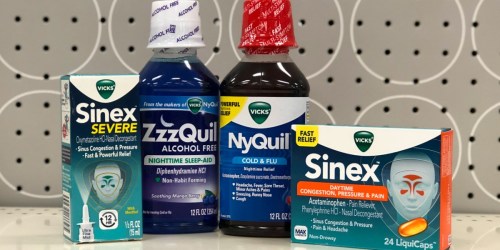 $14 Worth of NEW Vicks Coupons = ZzzQuil, Sinex & More as Low as $4.64 Each at Target (After Gift Card)