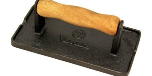 Victoria Cast Iron Bacon Press and Meat Weight Only $12.99 (Regularly $30)