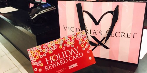 Free $20 Victoria’s Secret Holiday Reward Card with $75 In-Store OR Online Purchase