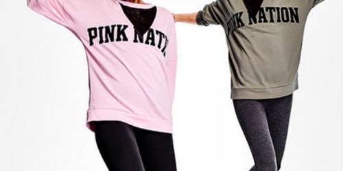 Victoria’s Secret PINK Crew Shirt, Leggings & TWO Body Mists $53 Shipped ($113 Value)