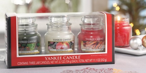 Amazon: Yankee Candle Holiday Small Jar Trio Gift Set Only $12.99 (Regularly $29)