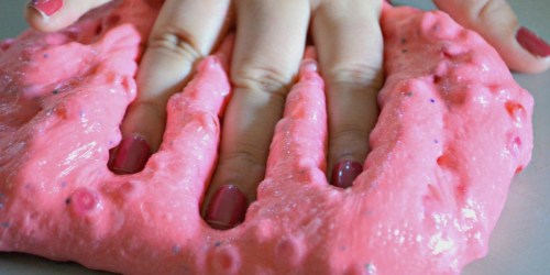 How to Make Crunchy Slime + FREE Printable Valentine’s Day Labels (Fun Gift Idea!)