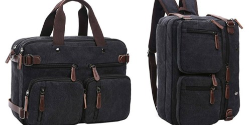 Vintage Canvas Backpack Tote Only $19.99 Shipped