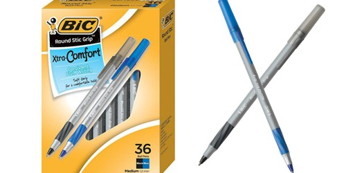 Amazon: 36 Bic Comfort Ball Pens Only $2.85 (Just 8¢ Each)