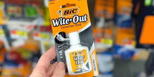 High Value $2/2 BIC Stationery Products Coupon = FREE Wite-Out at Walmart & Target