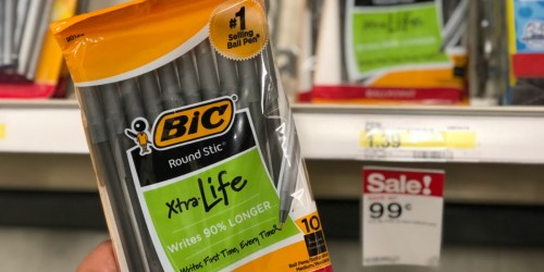 Free BIC Xtra Life Ballpoint Pens 10-Pack at Target