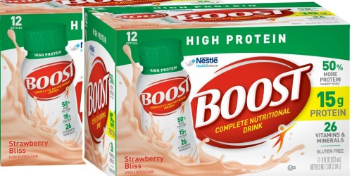 Amazon: Boost High Protein Drink 24 Pack Only $13.47 (Just 56¢ Per Bottle)