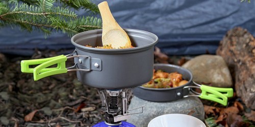 Amazon: MalloMe 10-Piece Camping Cookware Kit Just $15.99 (Awesome Reviews)