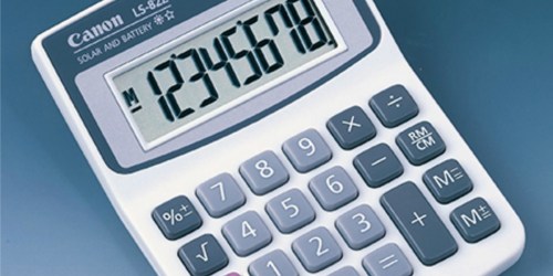 Canon Handheld Calculator Only $4.38 (Regularly $9.49)